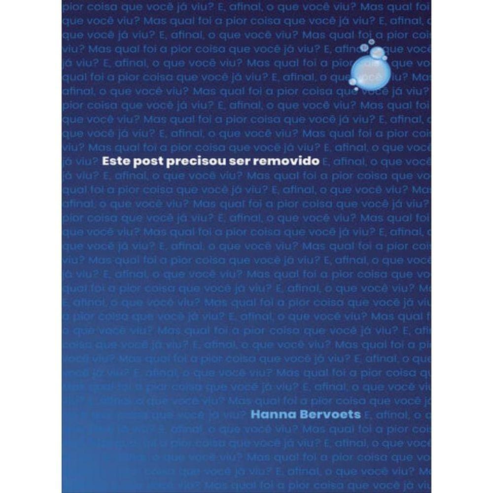 Este Post Precisou Ser Removido