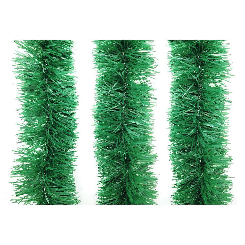 Kit 3 Festão De Natal Verde Opaco 9cm x 2m Total 6 metros - Master Christmas
