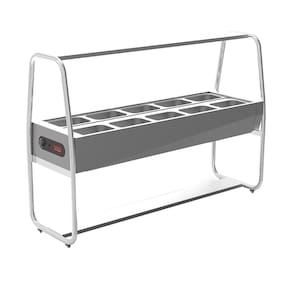 Buffet térmico Saro 10 cubas com tampa Inox 220V BF1022