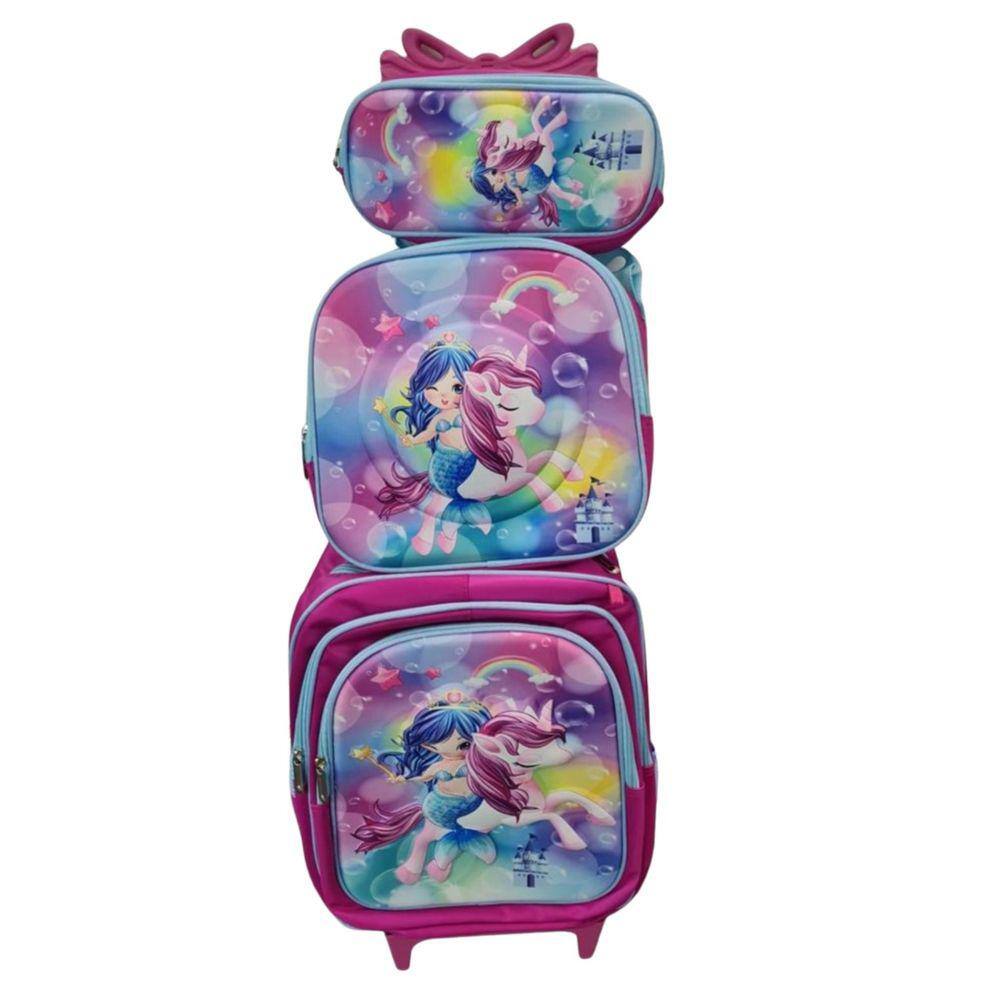 Mochila escolar infantil gata marie luxo, extra