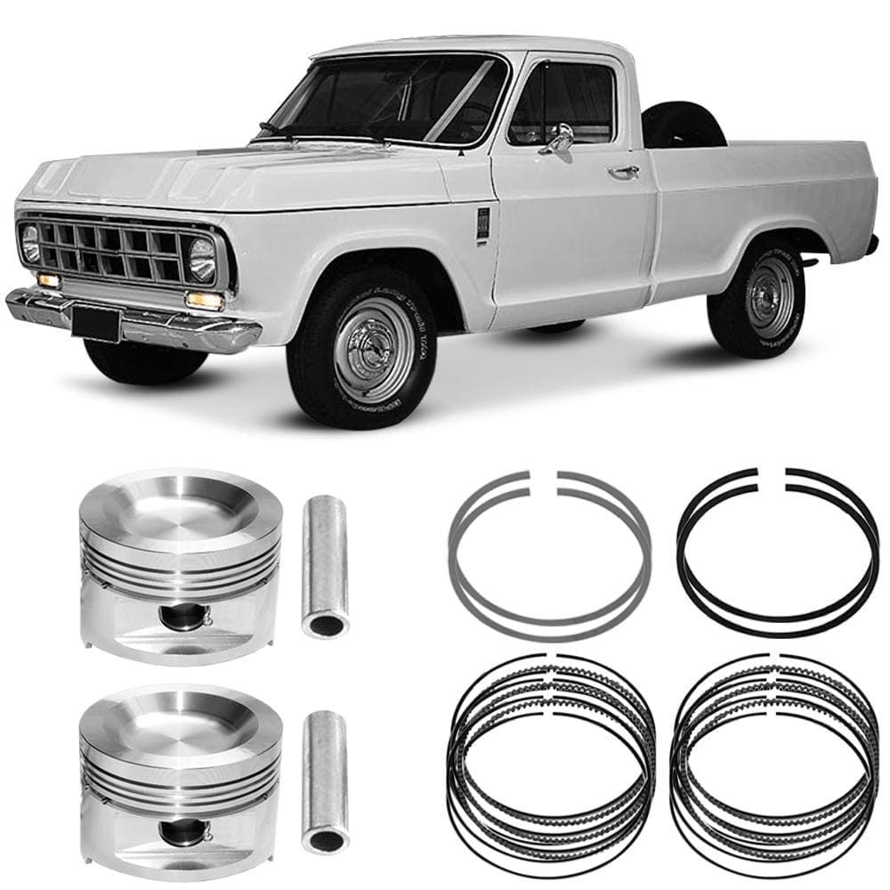 Kit Pistão Anel STD GM D10 3.9 84 Diesel Metal Leve PA1097