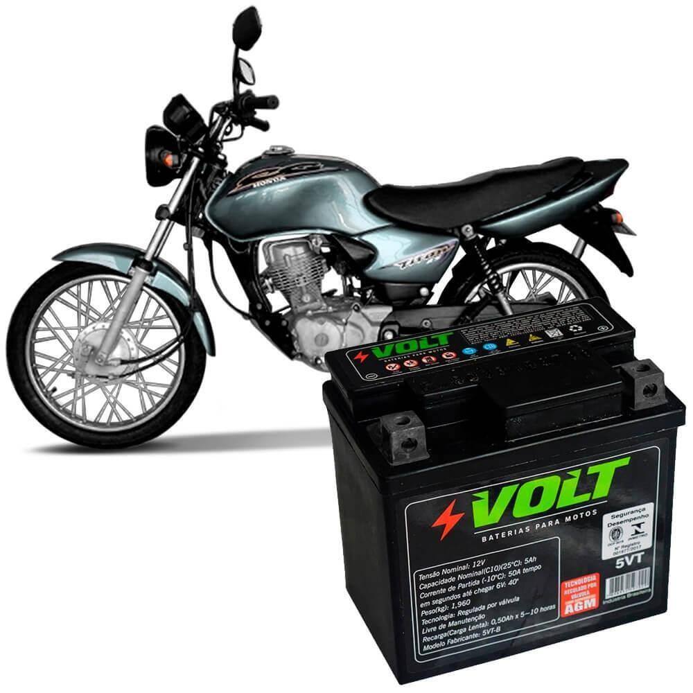 Bateria Moto Honda CG 150 Heliar HTZ5L PowerSports Selada 4Ah 12v