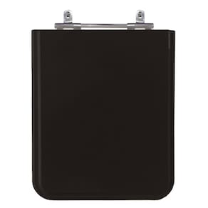 Assento Laqueado Malva Preto Tampa para Vaso Mari em Mdf