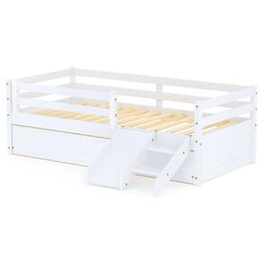 Bicama Infantil Eco e Mini Escada/Escorregador Branco Mobilistore