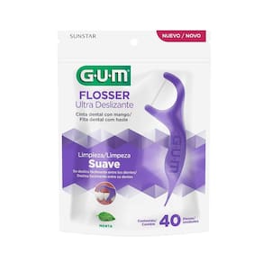 GUM Flosser Ultra Deslizante Menta 40un