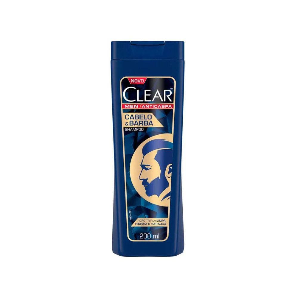 Shampoo Clear 200ml Cabelo E Barba