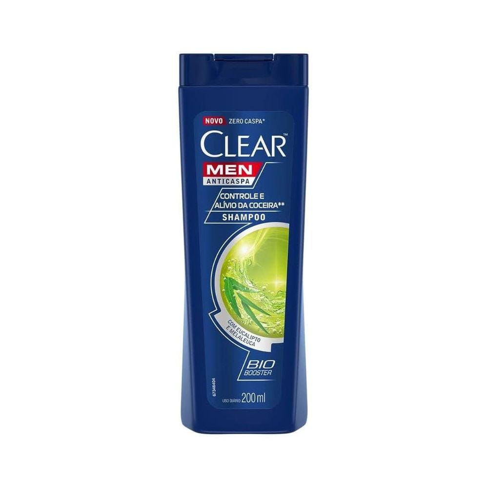 Shampoo Clear 200ml Masculino Controle Da Coçeira