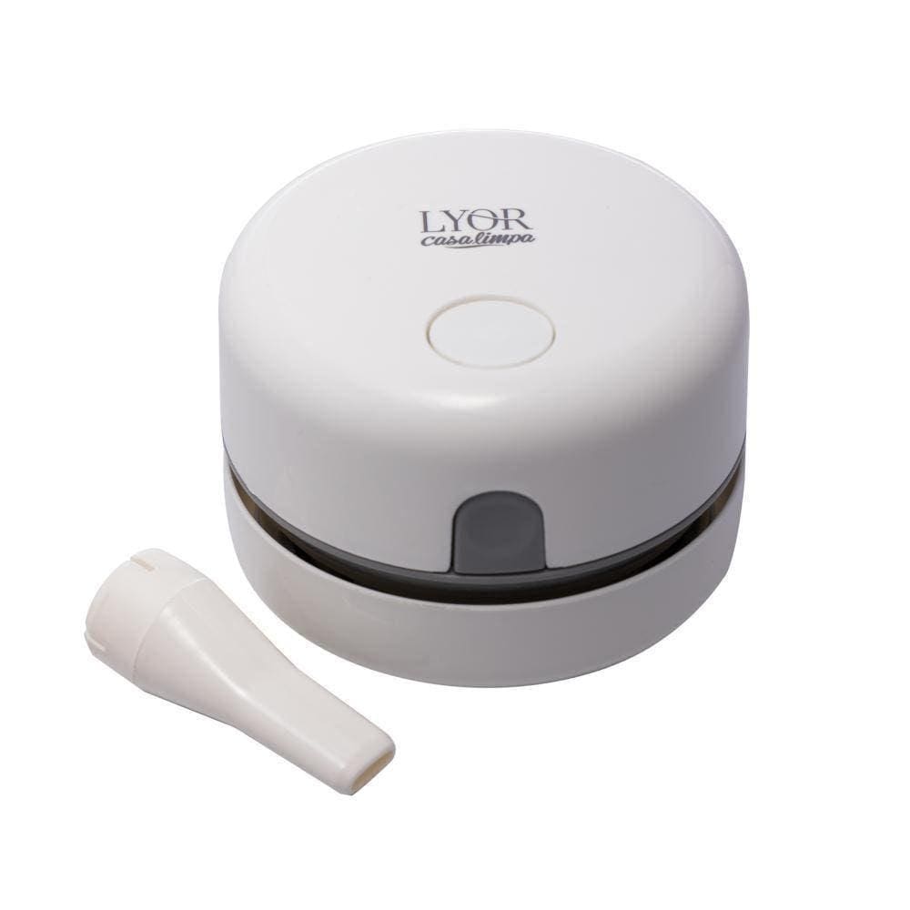 Mini Aspirador de Pó Automático Branco Lyor 6cm X 6Ccm X 8Ccm