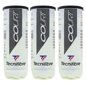 Bola de Tênis Tecnifibre Court Pack com 3 Tubos