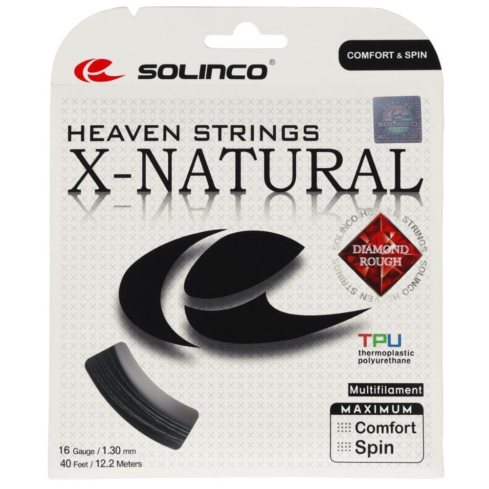 Corda Solinco X-Natural 16L 1.30 Preta - Set Individual