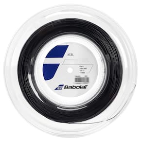 Corda Babolat Xcel 17L 1.25mm Preta Rolo com 200 Metros
