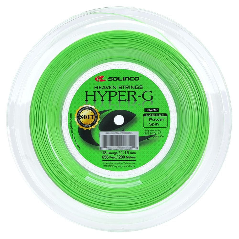 Corda Solinco Hyper G Soft 18L 1.15mm Rolo com 200 Metros Verde