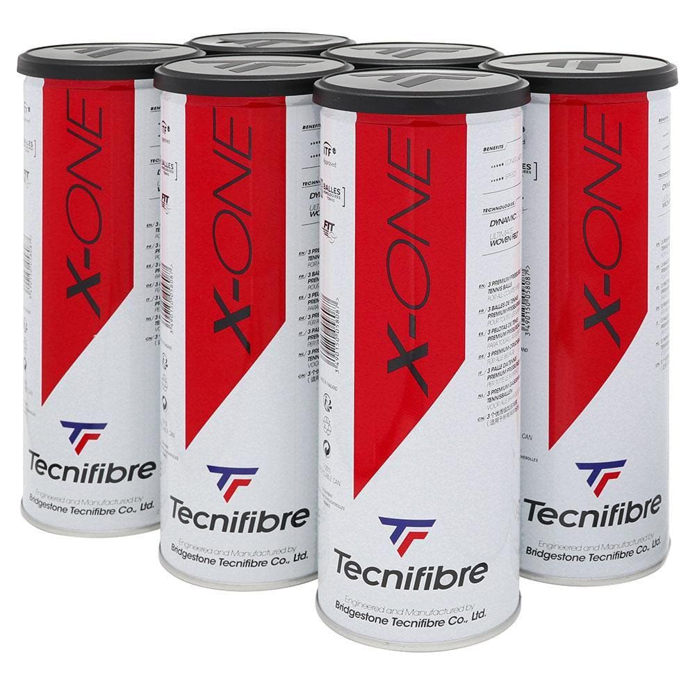 Bola de Tênis Tecnifibre X-One Pack com 06 Latas