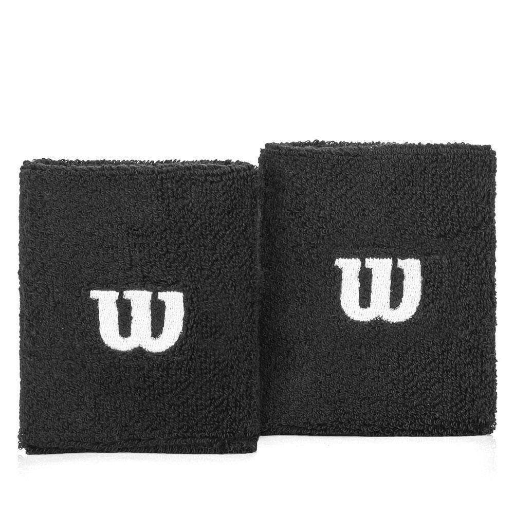 Munhequeira Wilson Média WRB802M Preta - Com 02 unidades