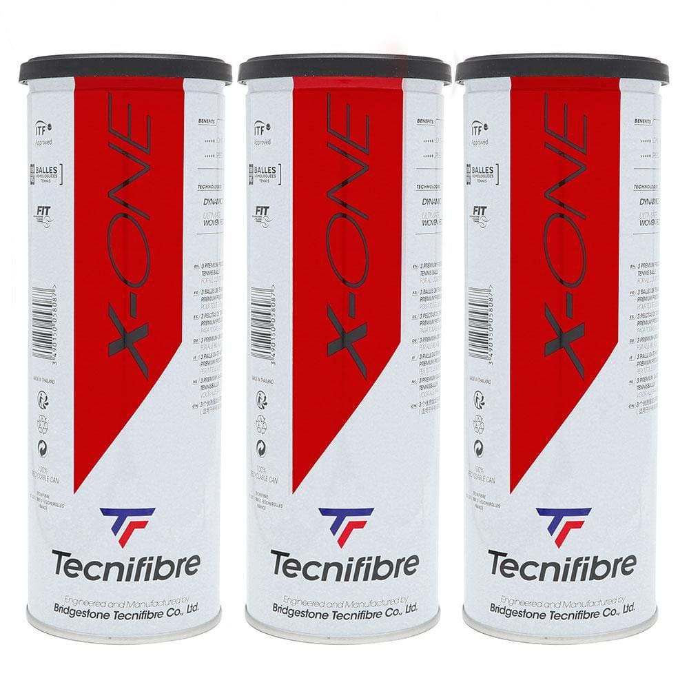 Bola de Tênis Tecnifibre X-One Pack com 03 Latas