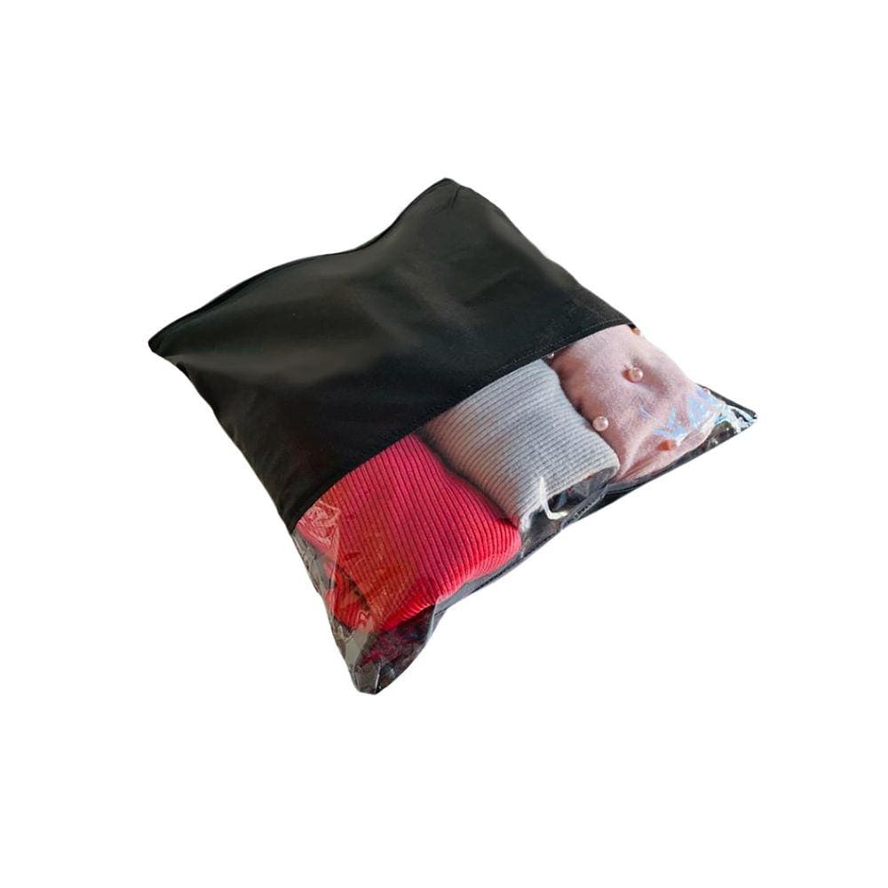 Sacos Tnt Para Guardar Roupas Com Visor E Zíper Kit 20 Unid.