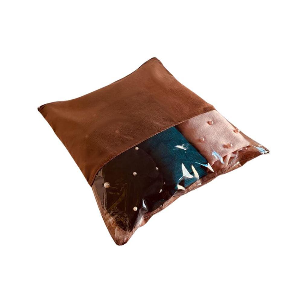 Kit Com 40 Sacos Tnt Roupas Sapatos Ziper 33x40cm Com Visor