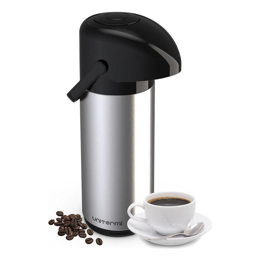 Garrafa Térmica Inox Vidro E Pressão Café Chá Capacidade 1L