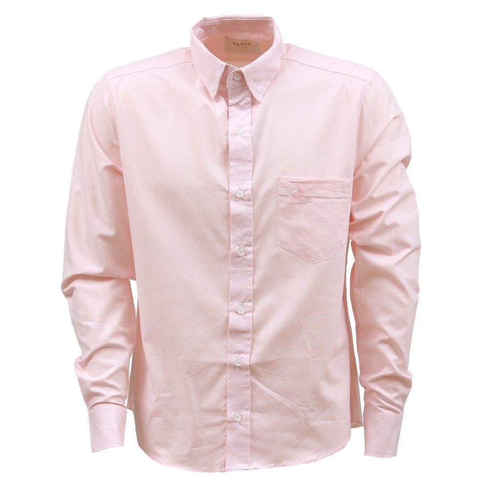 Camisa Masculina Rosa Manga Longa Tassa 33245