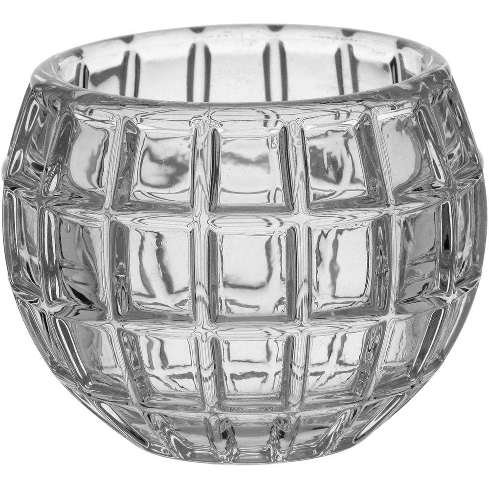 CASTIÇAL 8x10x10cm VIDRO TRANSP