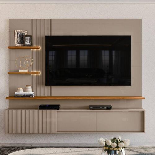 imagem- Painel Atena para TV de até 65 polegadas - FENDO / NATURALE - Madetec  - Fendi