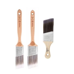 3 Pincel Trincha Angular Recorte Profissional 101 706 Tigre