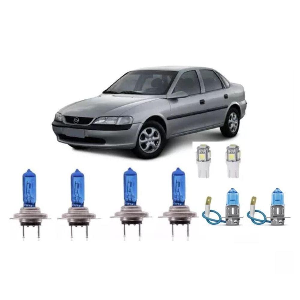 Kit Lampada Super Branca Vectra 2000 A 2005 Alto Baixo Milha