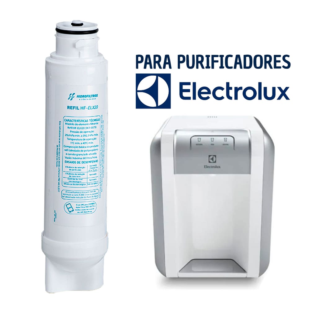 Refil Filtro Vela Linha Electrolux Pe10b Pe10x Hidrofiltros