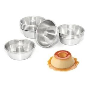 Forma Mini Pudim E Torta Suissa N°1 Kit C/ 12 Peças Alumínio