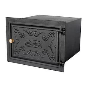 Forno Quadrado Frente Ferro Fundido Caixote 0,90Mm Pequeno