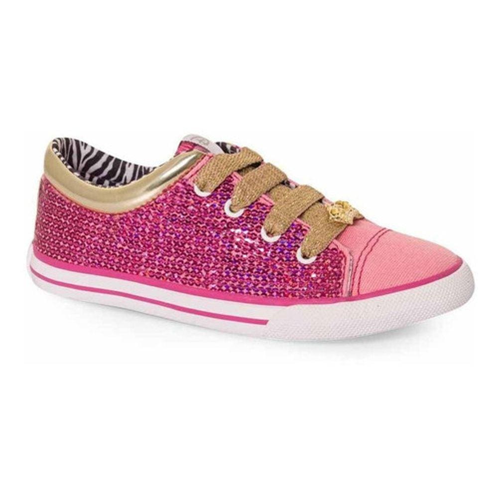 Tênis Infantil Feminino Princesas Casual Disney Nº27 Cor Rosa - Sugar Shoes