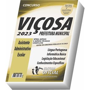 Apostila Prefeitura Municipal de Viçosa - MG - Assistente Administrativo Escolar