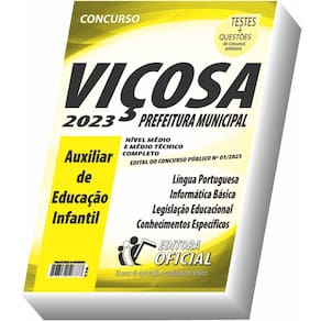 Apostila Prefeitura Municipal de Viçosa - MG - Auxiliar de Educação Infantil