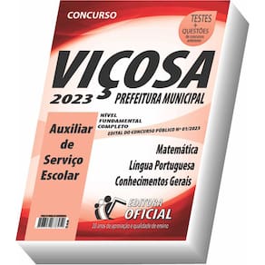 Apostila Prefeitura Municipal de Viçosa - MG - Auxiliar de Serviço Escolar