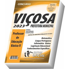 Apostila Prefeitura Municipal de Viçosa - MG - Professor de Educação Básica II