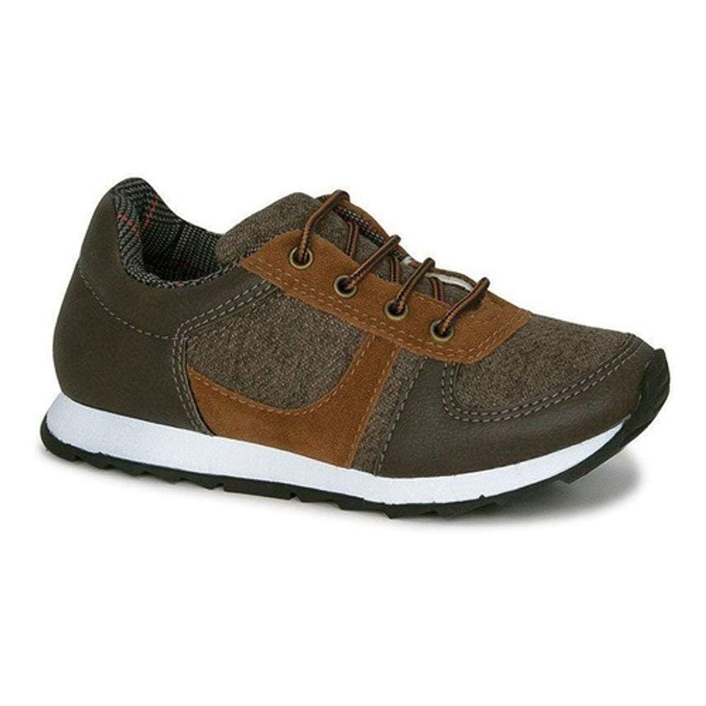 Tênis Infantil Masculino Diversão Boy Denim Nº26 Cor Marrom - Sugar Shoes