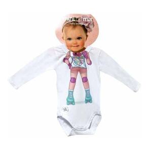 Body Manga Longa Mini Mix Patinadora Gbaby - GG