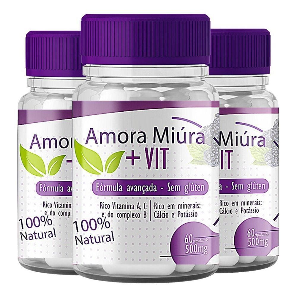 3X Amora Miúra + Vit - Acabe Com Os Sintomas Da Menopausa