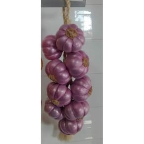 Restia ou Trança Pequena de Alho Roxo Artificia para Decoração