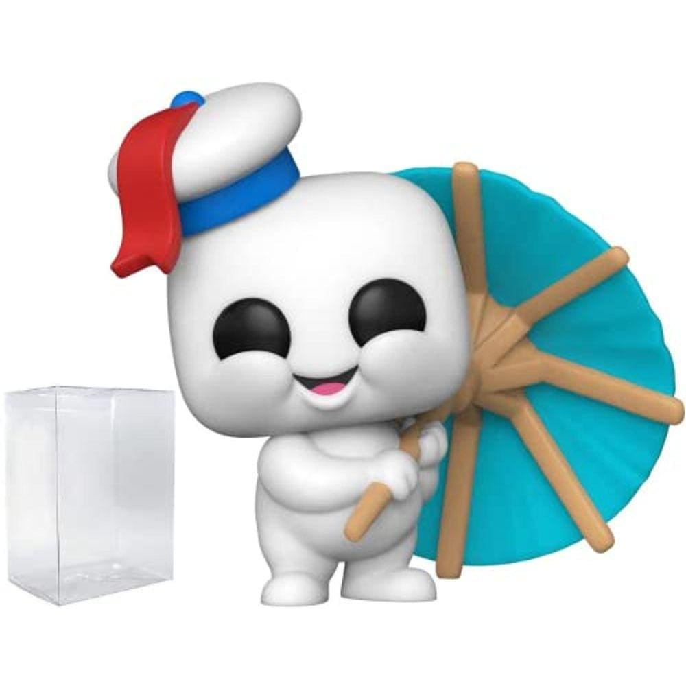 Ghostbusters Afterlife - Mini Puft com Coquetel Guarda-Chuva Funko Pop! Figura de vinil (empacotado com caixa de protetor compatível)