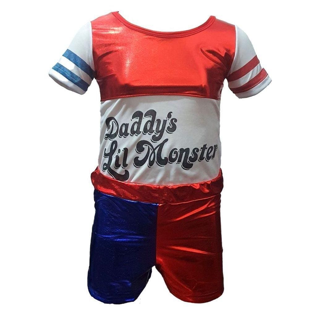 Vestido da arlequina infantil