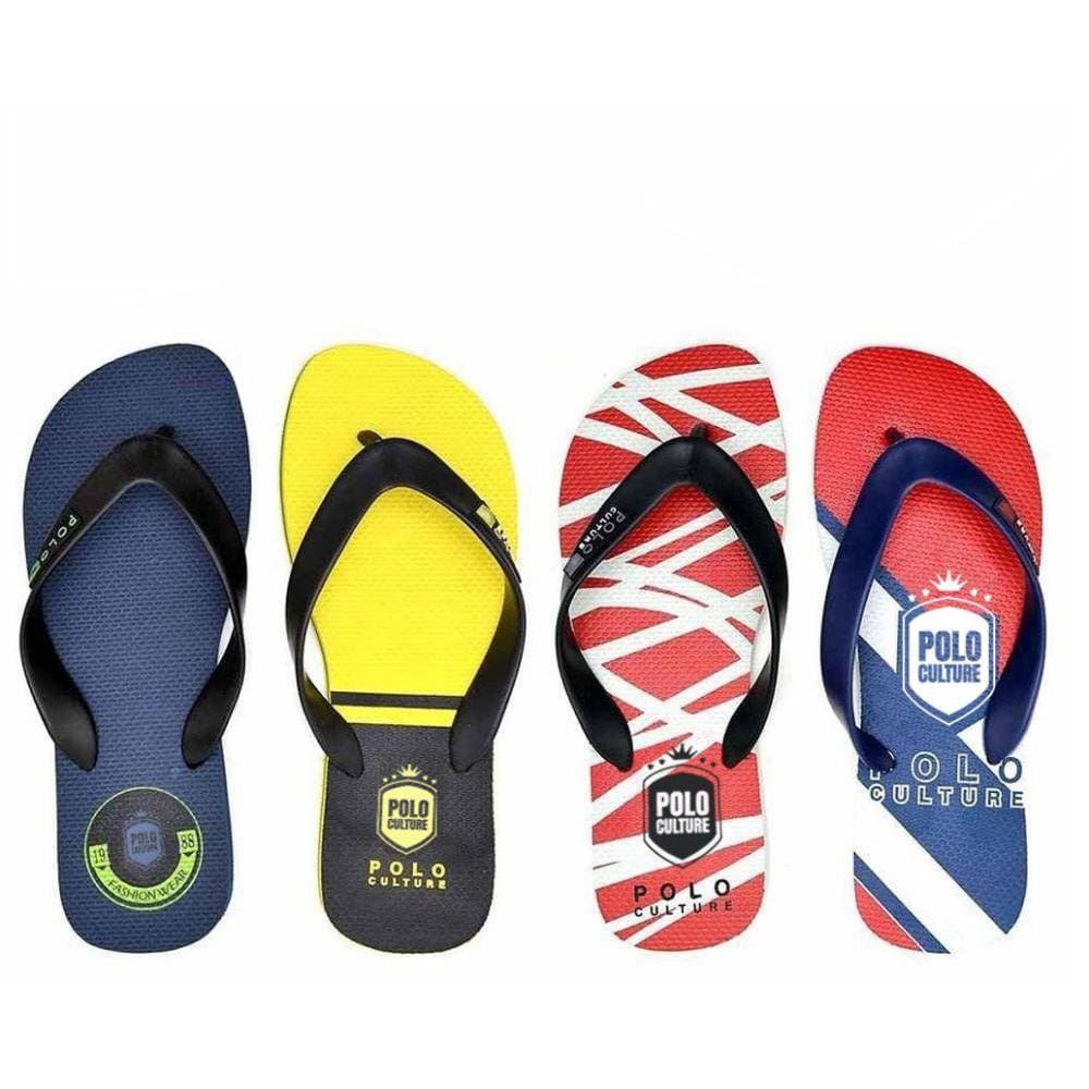 Chinelo Masculino Dedo Borracha Redondo Polo Culture Kit 4