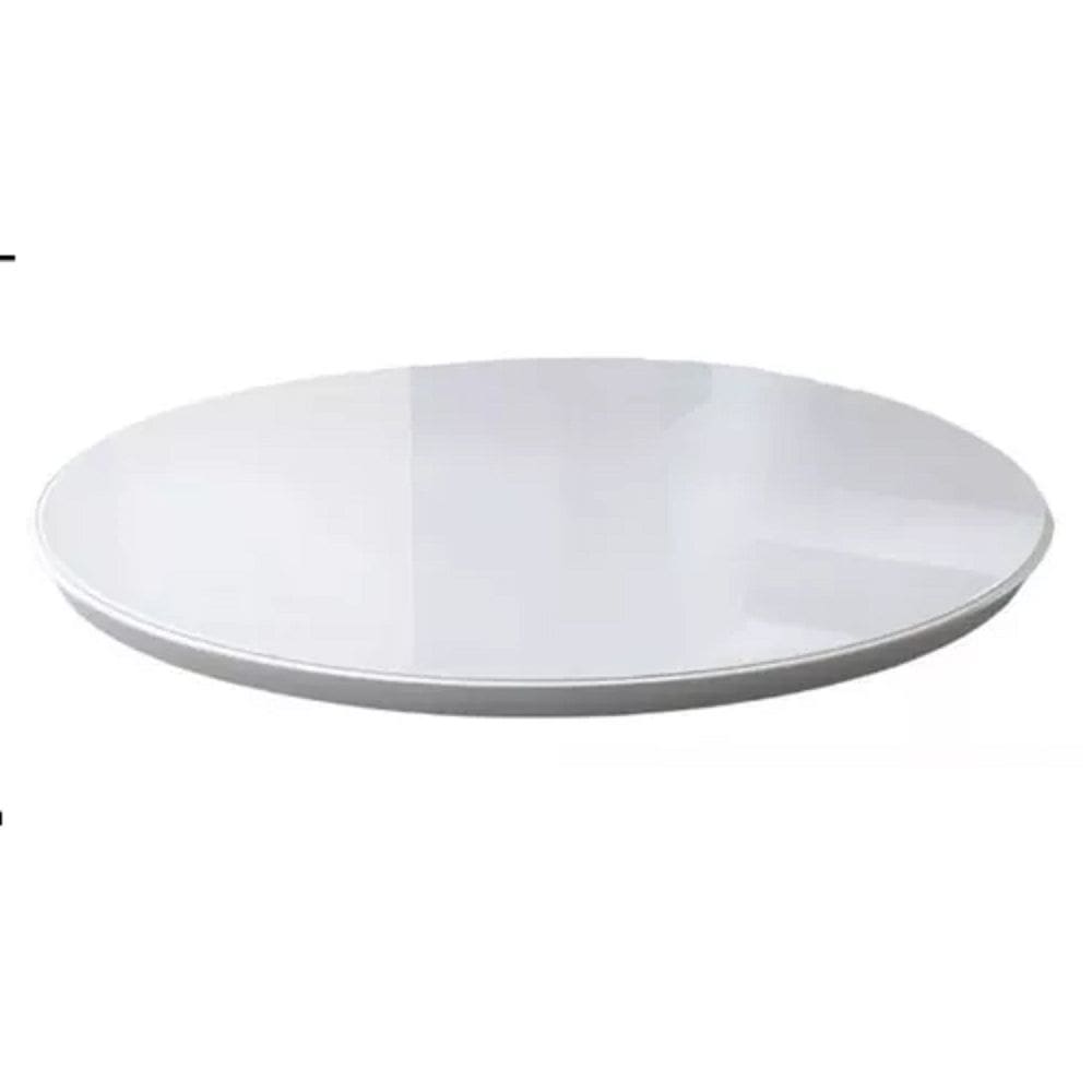 Prato Giratório Esmeralda 50cm Branco