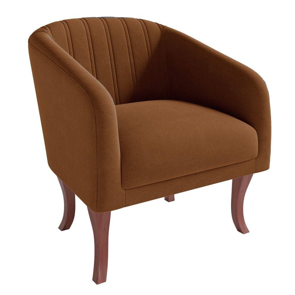 Poltrona Veludo Naty Terracota