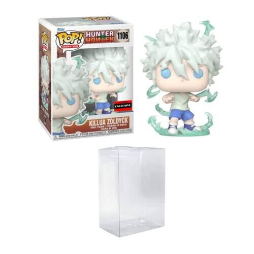 Funko POP! - Hunter X Hunter - Killua Zoldyck com um protetor anti-pop Byron`s Attic