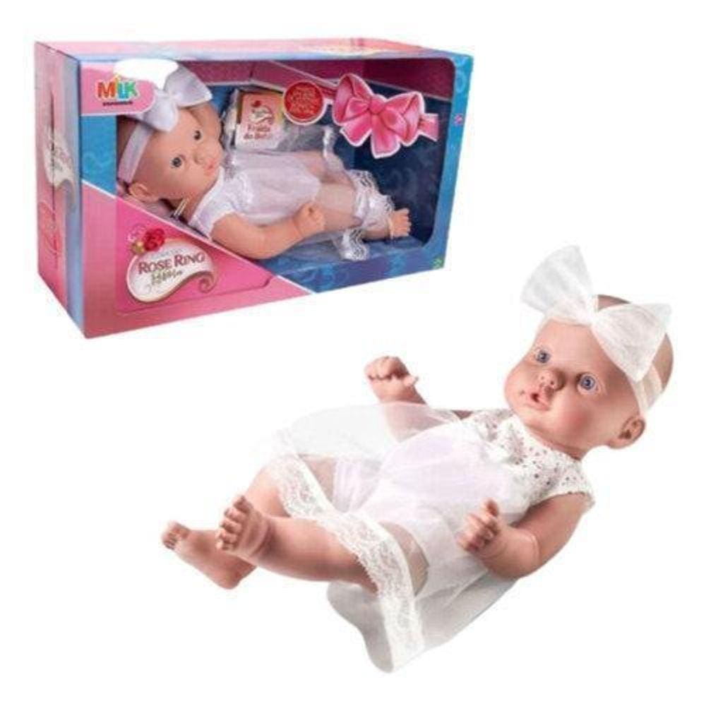 Boneca bebê reborn realista 42CM 1,8 kg rosa - baby brink no Shoptime