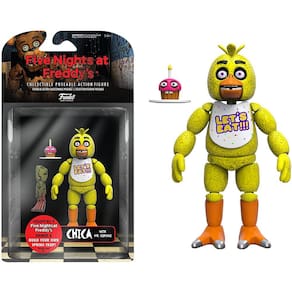 Boneco de ação Chica articulado Funko Five Nights at Freddy`s, 5 polegadas