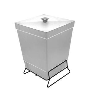 Lixeira Para Banheiro De Plástico Com Suporte Apoio Black - Stolf Branco