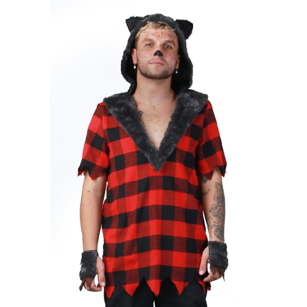 Fantasia Lobisomen Masculino Halloween Adulto C/ Acessório