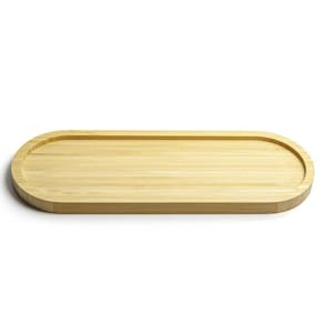 12 Travessas de Bambu Petisqueira 33x12cm Bandeja UZ Servir Decorar Gamela